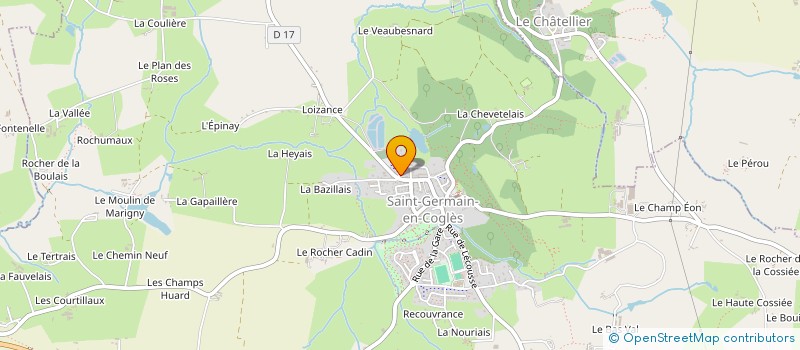 localisation de l'entreprise MADAME SAMIRA YAKOUB  SAINT-GERMAIN-EN-COGLES