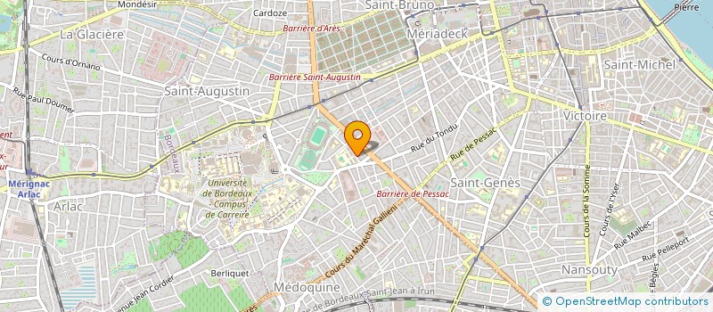 localisation de l'entreprise MADAME SAMUELLA ATEGBO  BORDEAUX