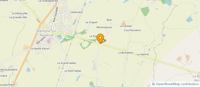 localisation de l'entreprise MADAME SAMUELLE CLEMENT  MARTIGNE-SUR-MAYENNE