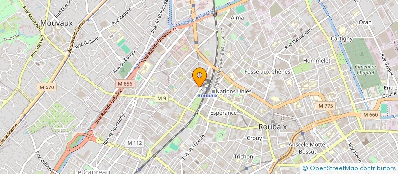 localisation de l'entreprise MADAME SANA AZZI à ROUBAIX