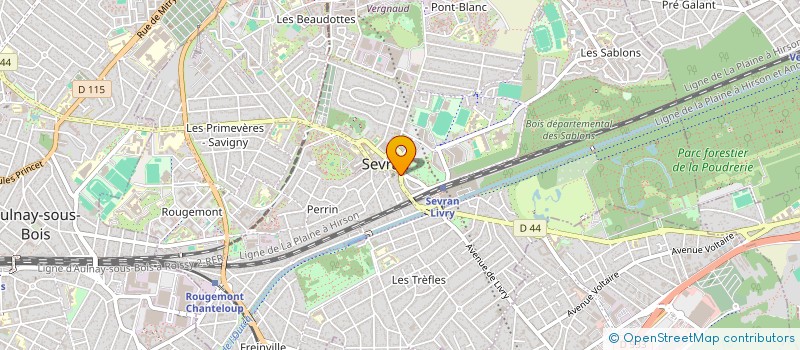 localisation de l'entreprise MADAME SANA GUERMAZI  SEVRAN