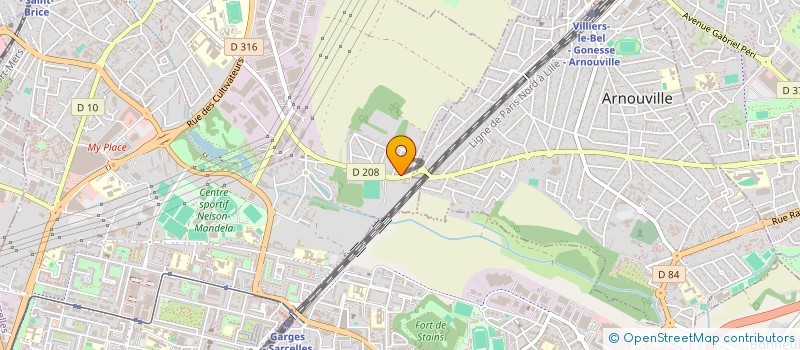 localisation de l'entreprise MADAME SANA MALKI  SARCELLES