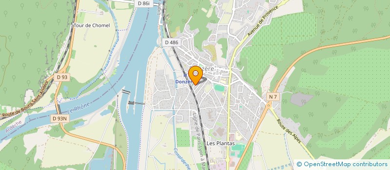 localisation de l'entreprise MADAME SANA MOUSSAIF  DONZERE