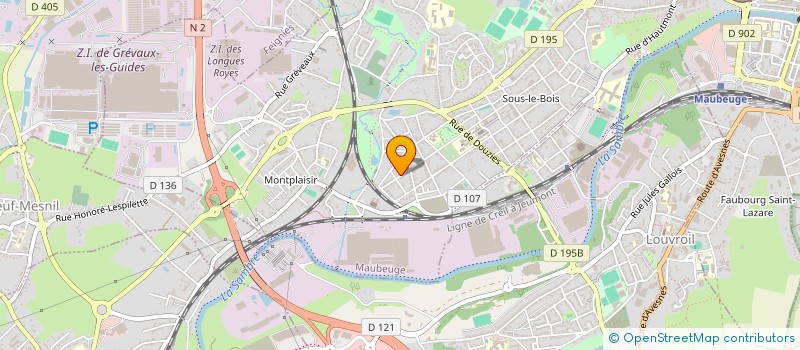 localisation de l'entreprise MADAME SANA OULDELHAJ  MAUBEUGE