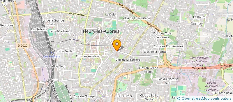 localisation de l'entreprise MADAME SANA OULED ALI  FLEURY-LES-AUBRAIS