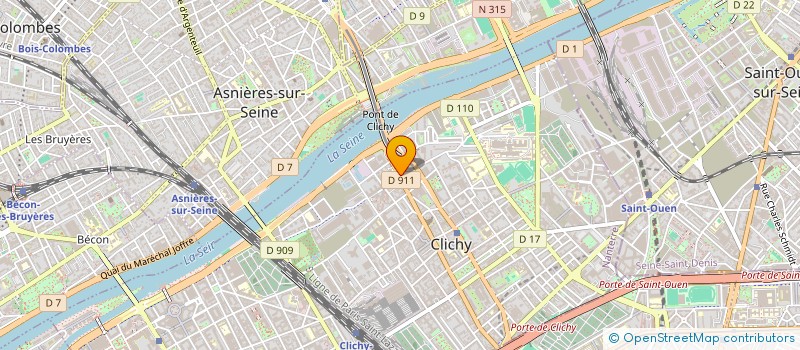 localisation de l'entreprise MADAME SANAA BEN SSI à CLICHY