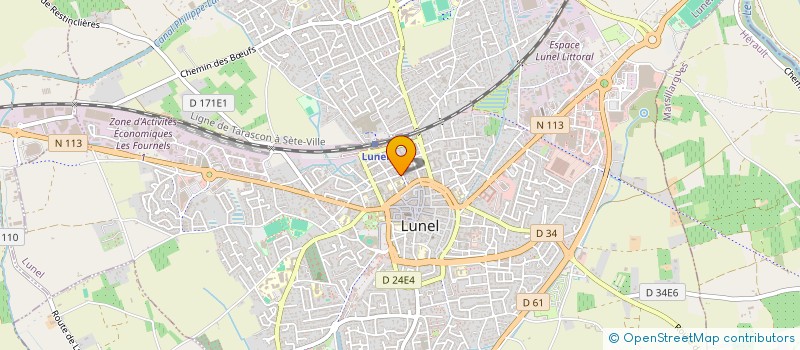 localisation de l'entreprise MADAME SANAA BENKADDOUR  LUNEL