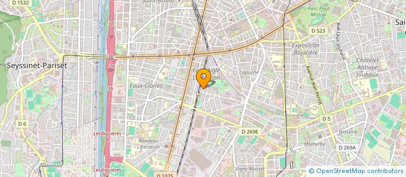 localisation de l'entreprise MADAME SANAA BOUAKLINE à GRENOBLE