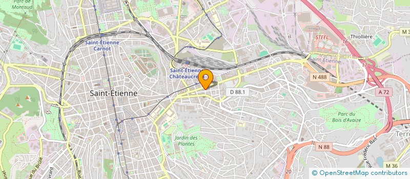 localisation de l'entreprise MADAME SANAA BOULBAB  SAINT-ETIENNE