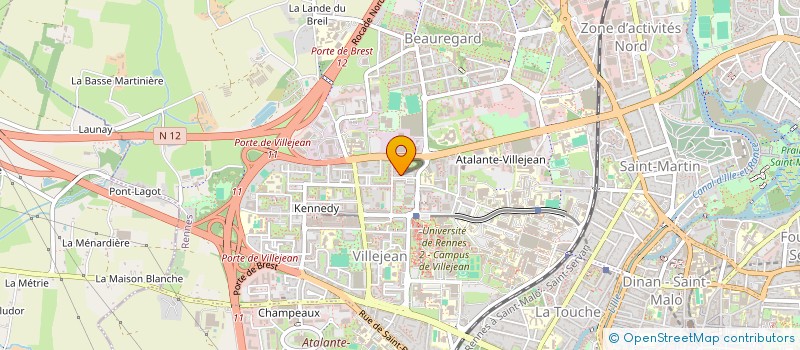 localisation de l'entreprise MADAME SANAA BOUSRHAL  RENNES