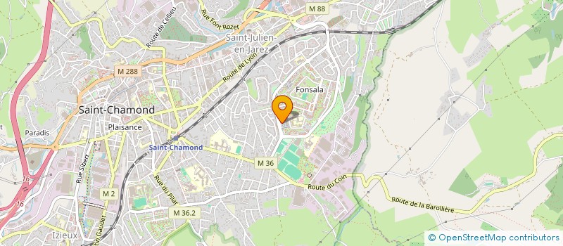 localisation de l'entreprise MADAME SANAA BOUZIDI  SAINT-CHAMOND