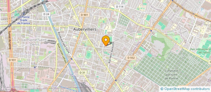 localisation de l'entreprise MADAME SANAA GARROUDJI à AUBERVILLIERS