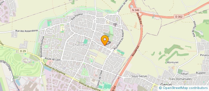 localisation de l'entreprise MADAME SANAA HAMDAOUI  CHASSIEU