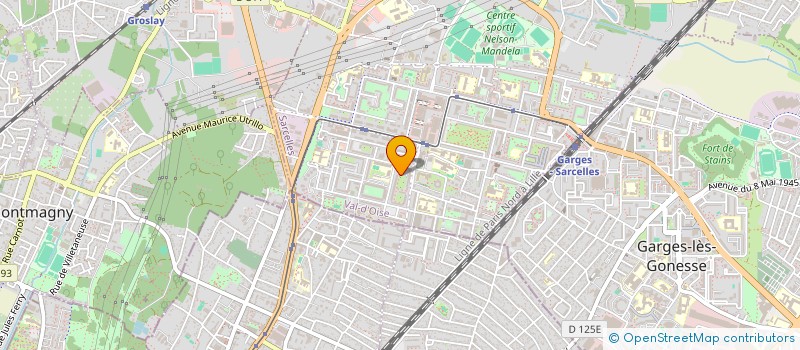 localisation de l'entreprise MADAME SANAA JERRAF  SARCELLES