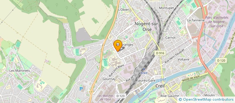 localisation de l'entreprise MADAME SANAA KARAM  NOGENT-SUR-OISE