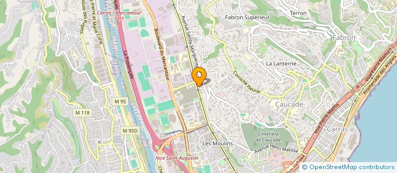 localisation de l'entreprise MADAME SANAA MARJANE à NICE