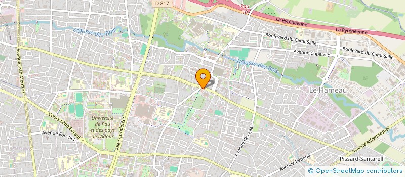 localisation de l'entreprise MADAME SANAA OUZRAR à PAU