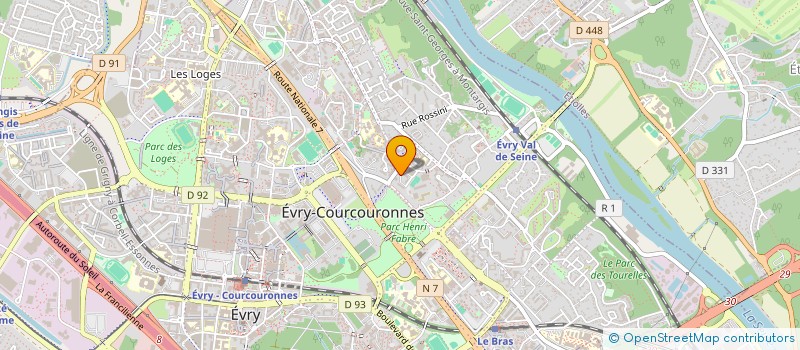 localisation de l'entreprise MADAME SANAA SEBAI  EVRY-COURCOURONNES