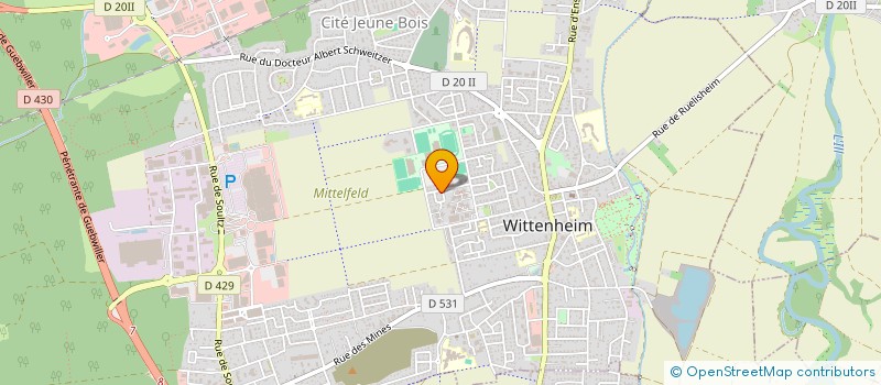 localisation de l'entreprise MADAME SANAA ZOUINKA  WITTENHEIM