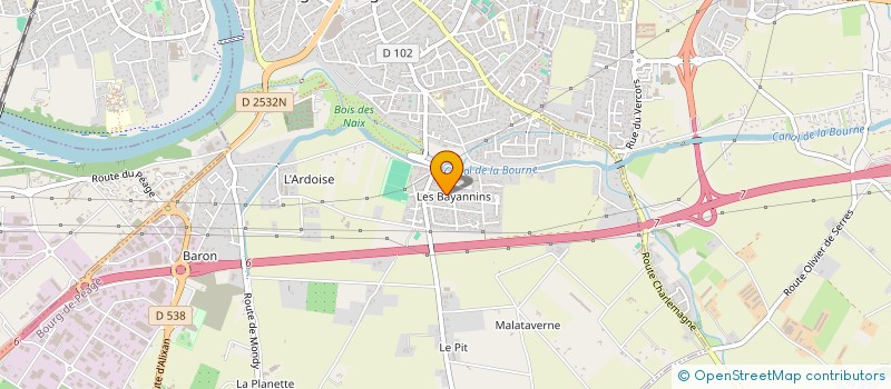 localisation de l'entreprise MADAME SANAE EL BAHLOULI  BOURG-DE-PEAGE