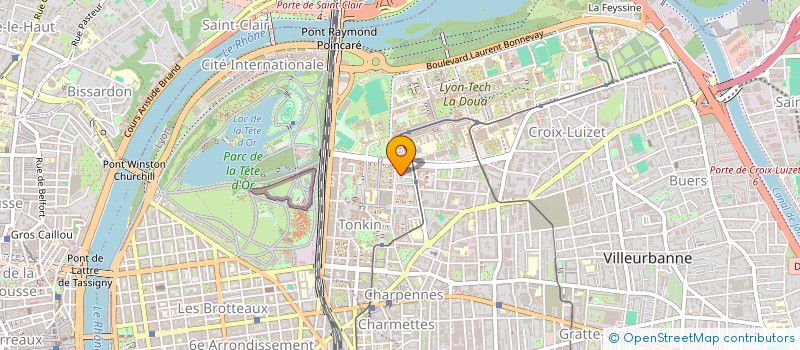 localisation de l'entreprise MADAME SANAE EL KHALDI  VILLEURBANNE