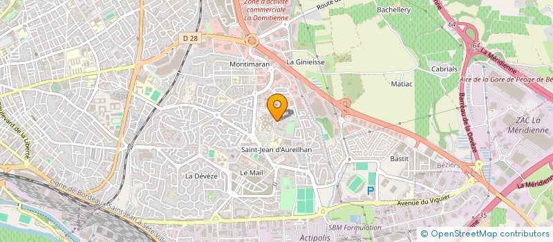 localisation de l'entreprise MADAME SANAE EL OUERAOUY à BEZIERS