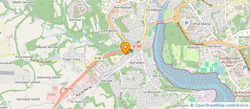 localisation de l'entreprise MADAME SANAE KARAM à QUIMPER