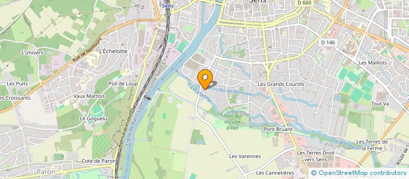 localisation de l'entreprise MADAME SANAE OUTBARDOUST  SENS