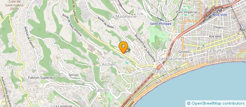 localisation de l'entreprise MADAME SANAH BELLAMAMMER à NICE