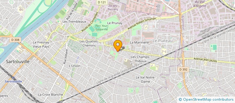 localisation de l'entreprise MADAME SANAH MECHARA  SARTROUVILLE