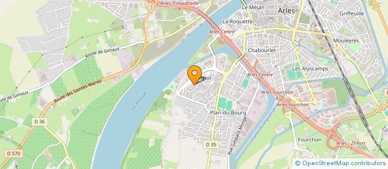 localisation de l'entreprise MADAME SANAOU ABDOU  ARLES