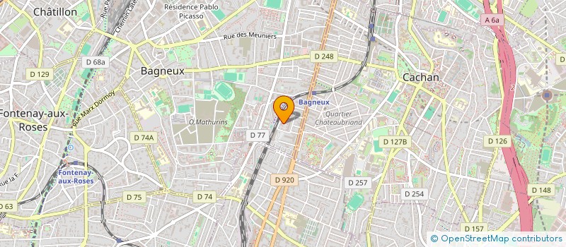 localisation de l'entreprise MADAME SANAZ GHORBANIAGHOOYEH  BAGNEUX