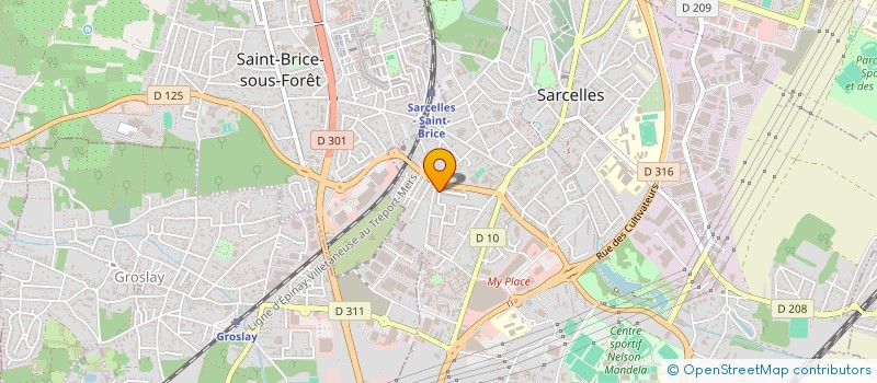 localisation de l'entreprise MADAME SANDES BEN ROMDHANE  SARCELLES