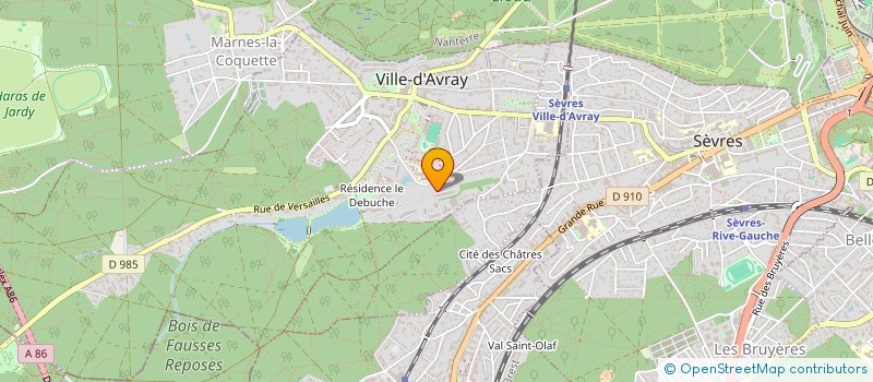 localisation de l'entreprise MADAME SANDIE BENARD  VILLE-D'AVRAY