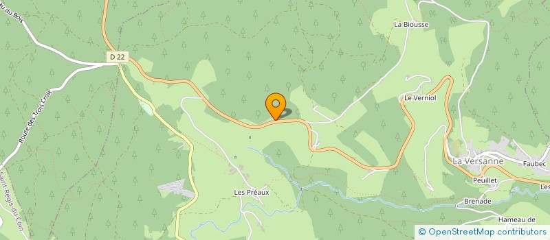 localisation de l'entreprise MADAME SANDIE BLASIUS  LA VERSANNE