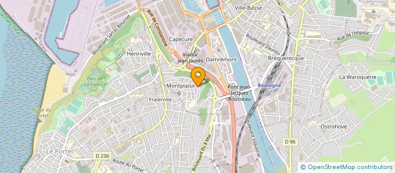 localisation de l'entreprise MADAME SANDIE BOLARD  BOULOGNE-SUR-MER