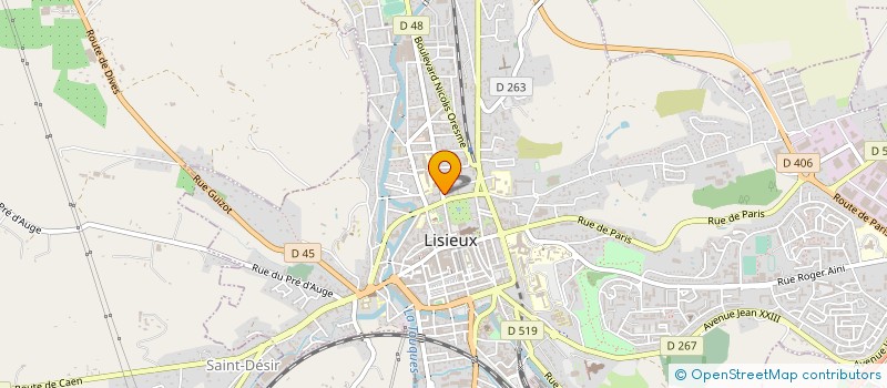localisation de l'entreprise MADAME SANDIE BRUNET à LISIEUX