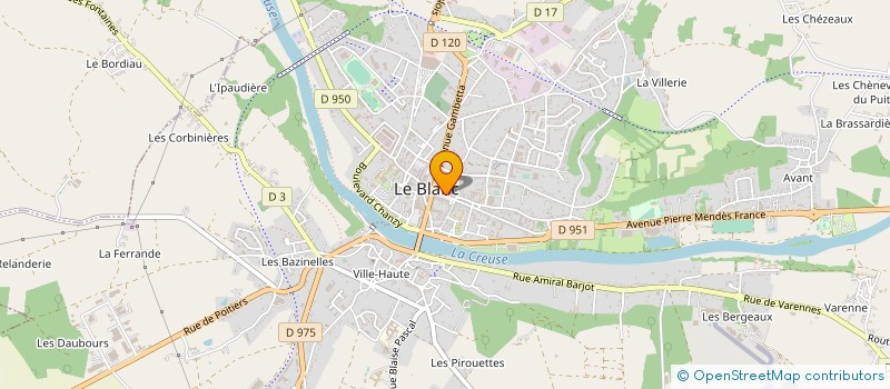 localisation de l'entreprise MADAME SANDIE CANCY à LE BLANC