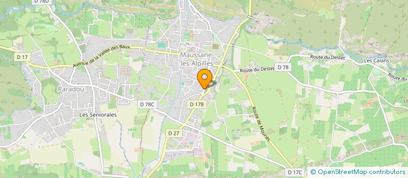 localisation de l'entreprise MADAME SANDIE CHAMBARDON à MAUSSANE-LES-ALPILLES