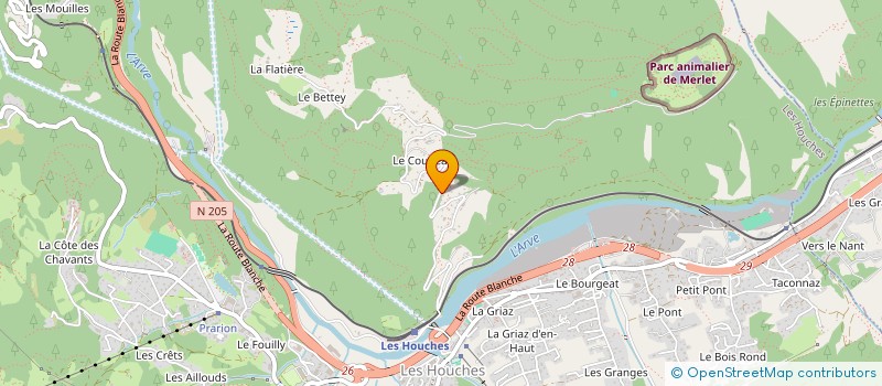 localisation de l'entreprise MADAME SANDIE COCHEPAIN  LES HOUCHES