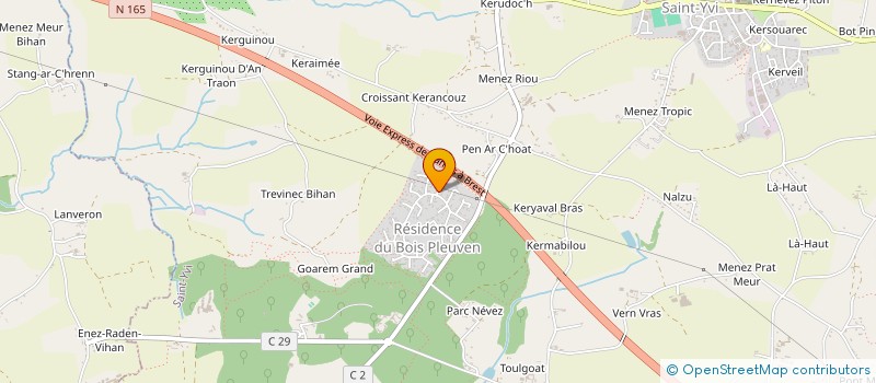 localisation de l'entreprise MADAME SANDIE CORVELLEC  SAINT YVI