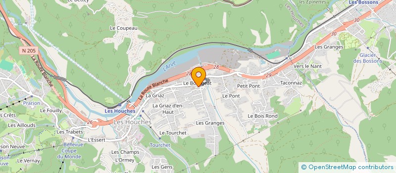 localisation de l'entreprise MADAME SANDIE COURTOIS  LES HOUCHES