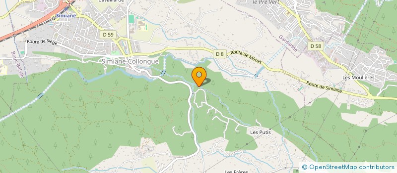 localisation de l'entreprise MADAME SANDIE DELOURMEL  SIMIANE-COLLONGUE