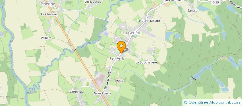 localisation de l'entreprise MADAME SANDIE GONNOT  LA GENETE