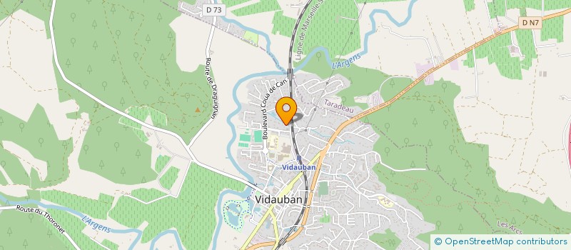 localisation de l'entreprise MADAME SANDIE KAMINSKI  VIDAUBAN