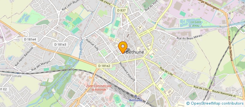 localisation de l'entreprise MADAME SANDIE KENNIS à BETHUNE