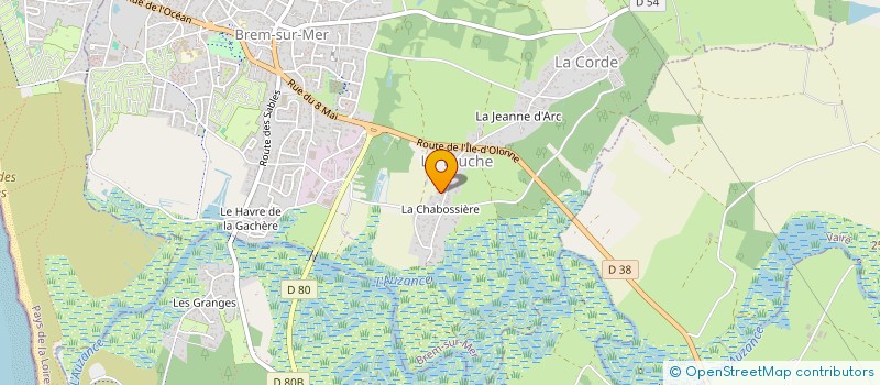 localisation de l'entreprise MADAME SANDIE LOUINEAU à BREM-SUR-MER