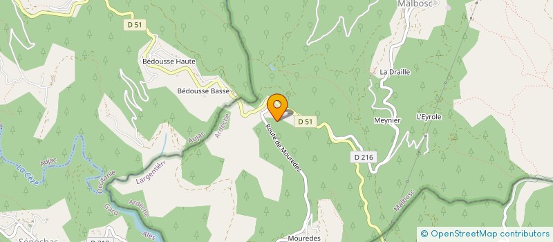 localisation de l'entreprise MADAME SANDIE MOULIN  MALBOSC