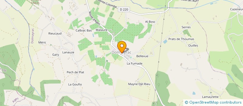 localisation de l'entreprise MADAME SANDIE OLLIER  DOLMAYRAC