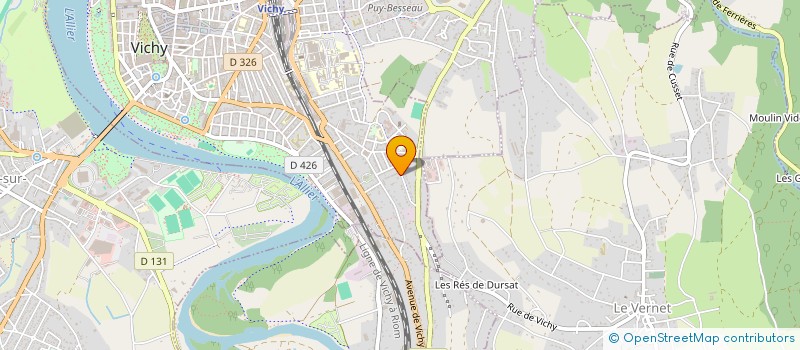 localisation de l'entreprise MADAME SANDIE PARENTON-MARIDET à VICHY